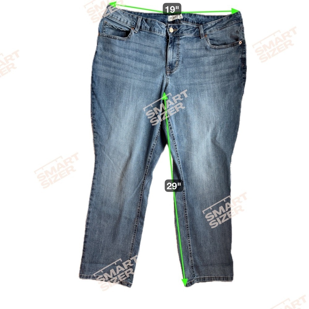 M. Jeans by Maurice’s Slim Straight Mid-Rise Jeans Women’s Size 18 - Picture 10 of 10